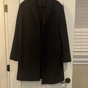 J. Crew Ludlow - Dark Gray Men’s Wool & Cashmere Top Coat